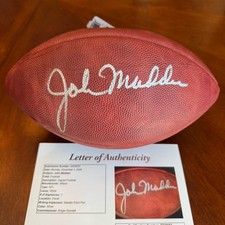 John Madden Signed Autographed Authentic Duke Game Football Ball JSA LOA Read