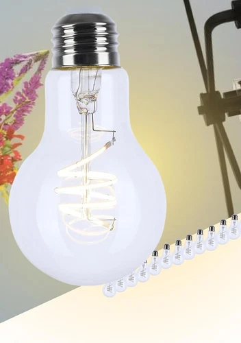 Satco S10521 - 6 Watt LED A19 Filament Light Bulbs - 2700K (2, 6 or 12 Pack) - Picture 8 of 9