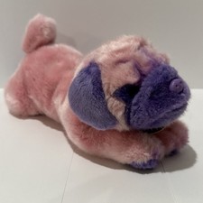 RARE Russ Yomiko Dreamers Pink Purple Pug 11  Plush Soft Small Puppy Pup Dog