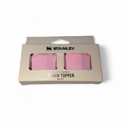 Stanley The Stay Smooth Straw Topper Set Of 2 Pack  Cherry Blossom