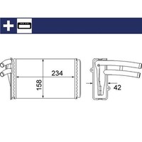 Mahle WÄRmetauscher HeizungskÜHler Passend FüR Audi 80 90 Cabriolet Coupe | Ah