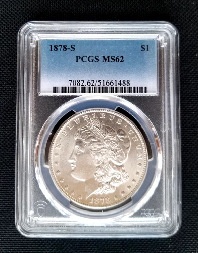 1878 S Morgan Silver Dollar PCGS MS 62