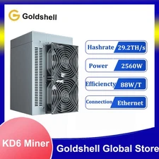 New Goldshell KD6 29.2TH/S±5% 2560W±5% KDA Miner Kadena Algorithm Mining KDA