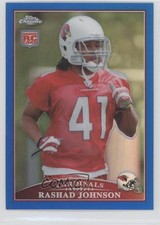 2009 Topps Chrome Blue Refractor Rashad Johnson #TC201 0o9