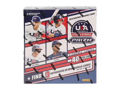 Panini Stars & Stripes 2026 Baseball Mega Box 40 Cards Color Blast/Ice
