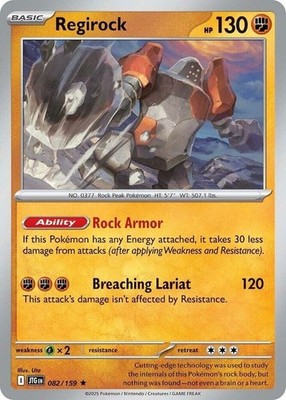 regirock pokemon card value Regirock - 082/159 - Holo Rare - Near Mint