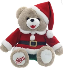 20" LARGE 2025 Walmart Christmas Teddy Bear SANTA CLAUS BOY  *MORE AVAIL*