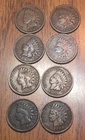 Indian Head 1895,1885,1897,1883,1907X2,1906X2 Get (8) These Actual Penny’s Q218