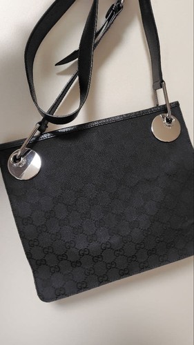 Gucci GG Canvas Sherry Line Handbag Used
