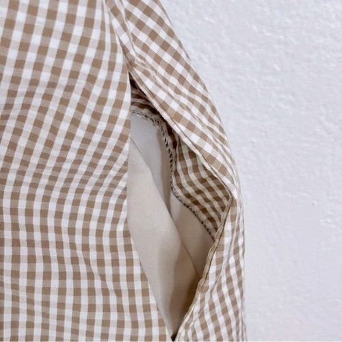 CAROLINE CONSTAS Cottagecore Gingham Maxi Dress Size L - Picture 7 of 8