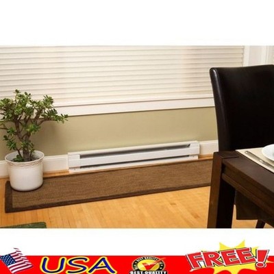 Electric Baseboard Heater 1000W Hardwired Heating Thermostat Required Indoor Use
