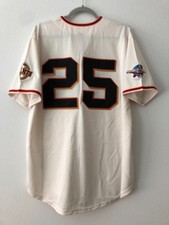Vintage Barry Bonds San Francisco Giants 2002 World Series Home Jersey cream
