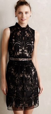 Yoana Baraschi Overture Tulle Mini Sheath Anthropologie 6 Pre-Owned