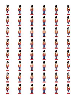 48 CHRISTMAS NUTCRACKER ENVELOPE SEALS LABELS STICKERS 1.2'' ROUND