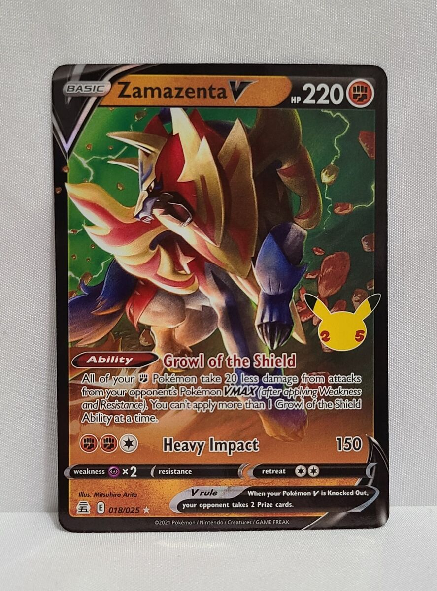  Zamazenta V - 018/025 - Ultra Rare : Toys & Games