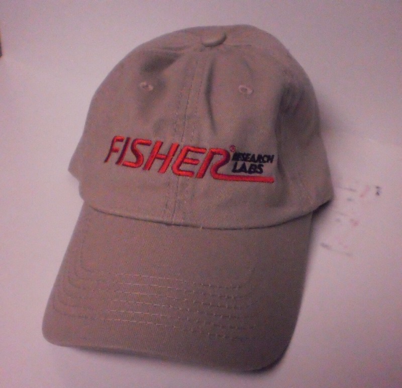 Fisher Labs Khaki/Red Letters Baseball Cap Hat NEW
