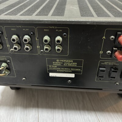 Pioneer SA-8800II Integrated Amplifier Audio Equipment For Parts