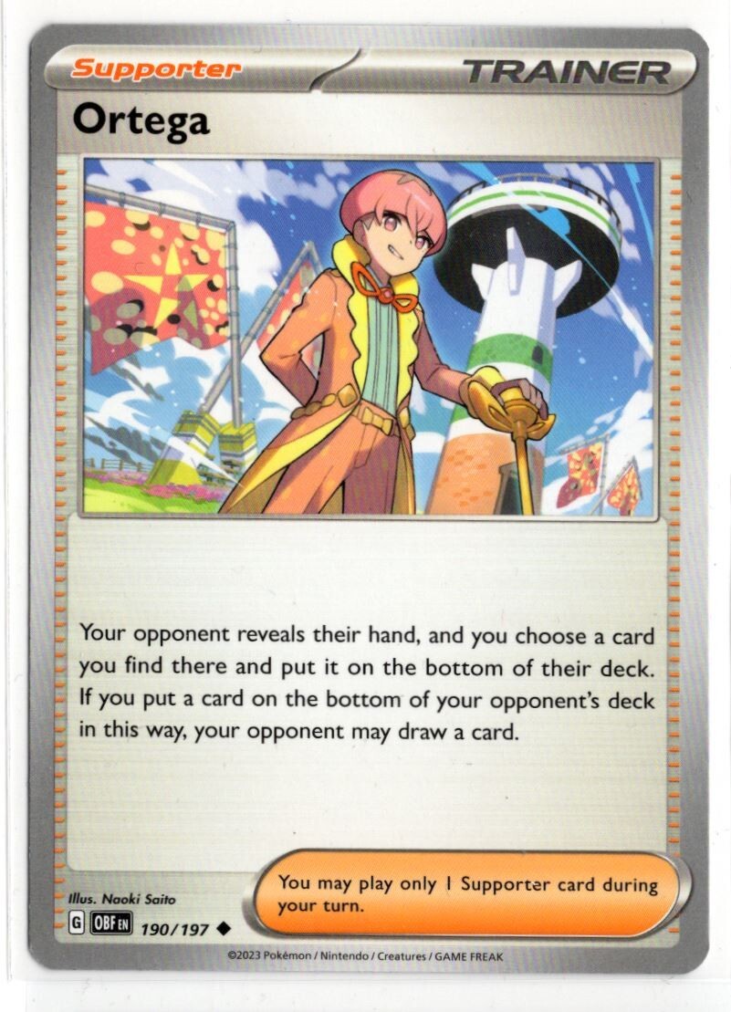 Pokemon Obsidian Flames 190/197 Ortega