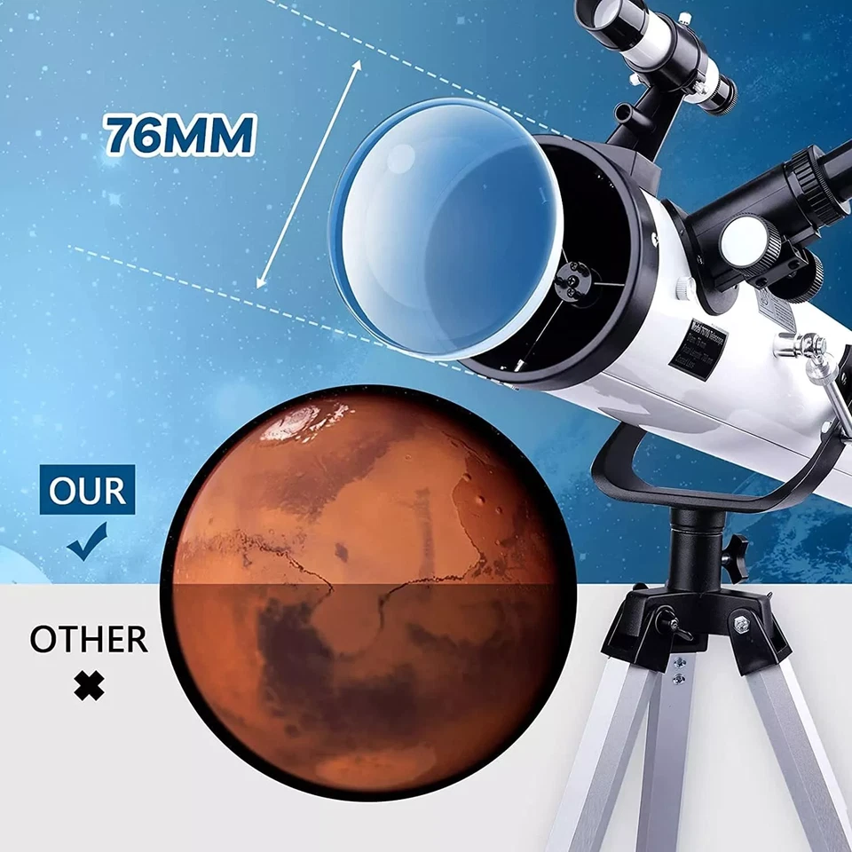 Professional 76X700 Astronomical Telescope - 350X High Magnification, HD - Image 3 of 4