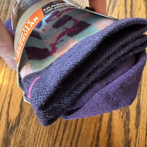DARN TOUGH JR. KIDS Lifestyle Micro Crew Light Purple Pink Blue Lizard SMALL - Picture 5 of 8