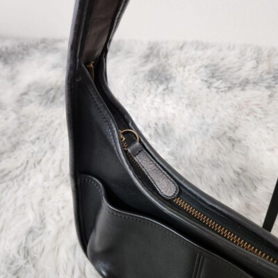 Extremely Rare Made In USA Old Coach 9033 Shoulder Bag Black x