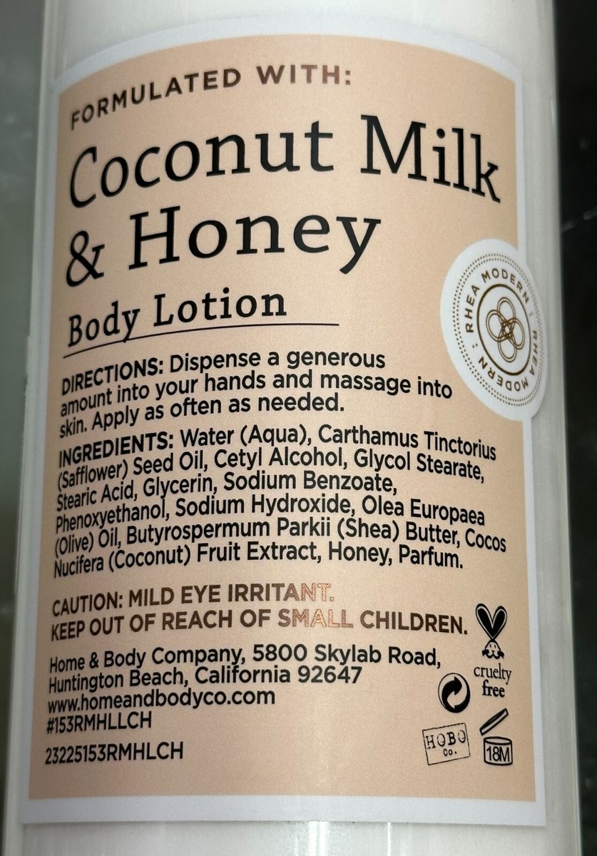 2-Pk) RHEA MODERN ~Coconut Milk Honey Moisturize BODY LOTION