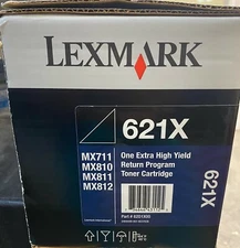 GENUINE LEXMARK 621X 62D1X00 EXTRA HIGH YIELD TONER FACTORY SEALED MINT