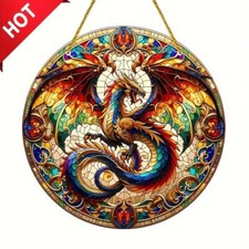 Magic Dragon Suncatcher, Colorful Window Hanging
