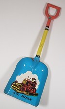 Ohio Art Big Boss Bulldozer tractor 14" Metal Toy And Shovel 29J173 Vintage