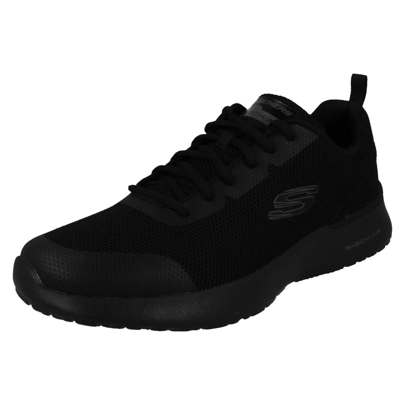Skechers Mens Trainers Skech Air Dynamight Lace Up black UK Size