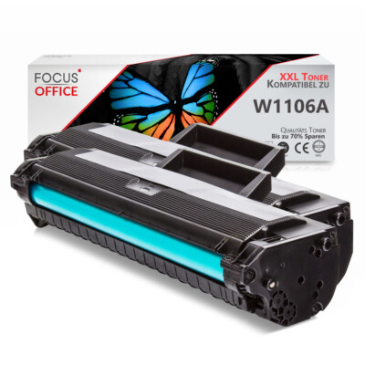 2x Toner Kompatibel für HP W1106A 106A Laser MFP 135a 135w 107a 107w 137fnw 135