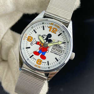 Vintage Seiko 5 Mickey Mouse Automatic 17 Jewels Day-Date Men's Wrist Watch  nQ7 | eBay