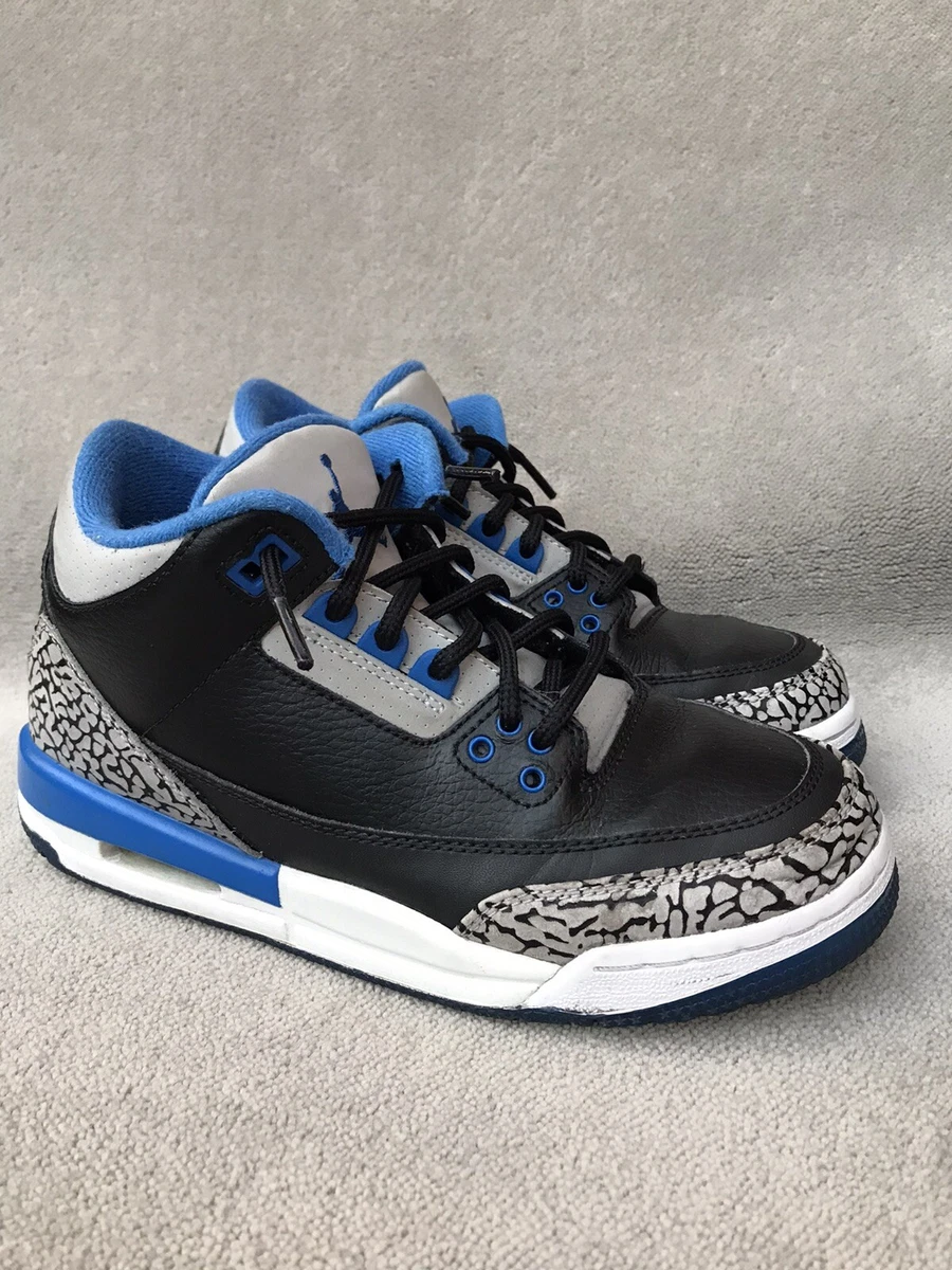Scarpe da ginnastica Air Jordan Retro 3 Sport blu GS UK4 UK4