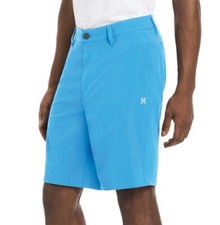 Hurley Mens Hybrid Walkshort Size 30 Waist, 9.5 Inseam, 20 Outseam Blue Bliss