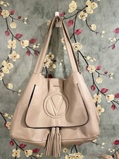 Borsa grande Valentino by Mario Valentino Ollie pelle tortora ciottoli Italia