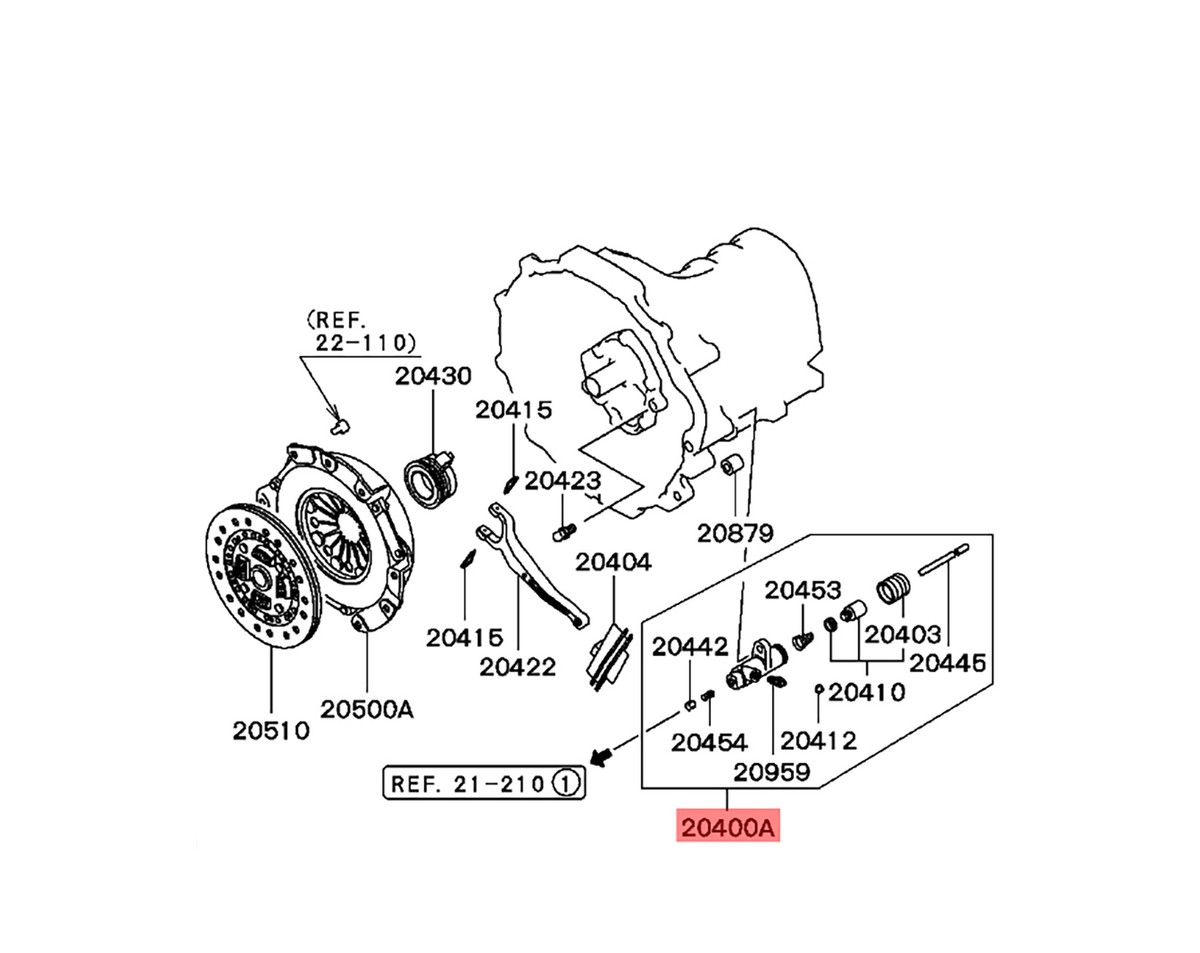 Clutch Slave Cylinder MB937019 Fit Mitsubishi L200 Strada 2.8 2WD  