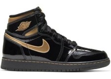 Jordan 1 Retro High Black Metallic Gold 2020 GS 575441-032