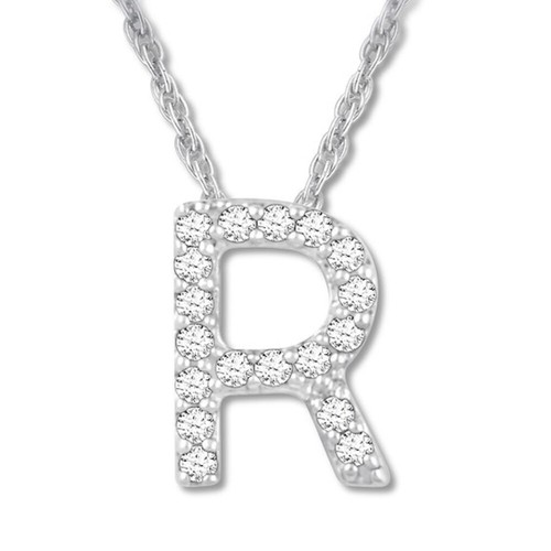 925 Sterling Silver Initial A-Z Letter Pendant Necklace CZ Personalized 18" N162 - Picture 19 of 76