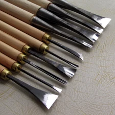 10pcs/lot Hand Wood Carving Tools General Details Root Chisel Made By Hand New