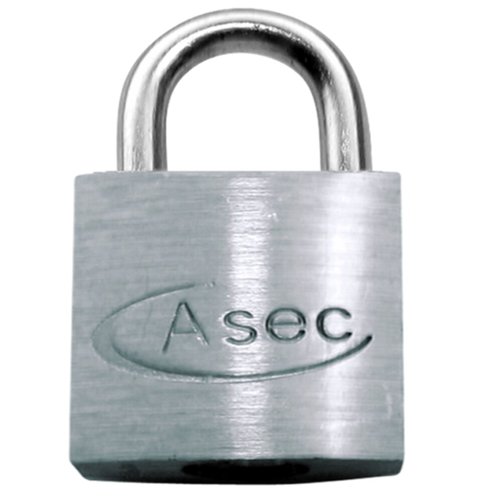 Asec Open Shackle Chrome Finish Padlock KD 60mm (AS11867)