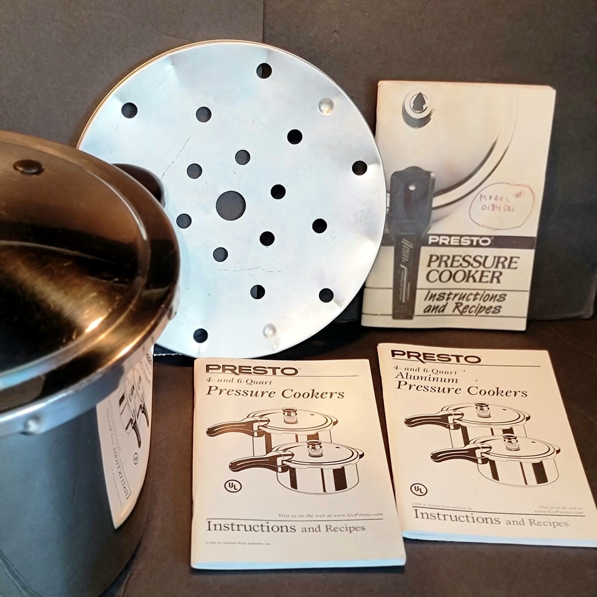 Pressure Cooker Presto Stainless Steel Quart Pressure Cooker Model 0134001