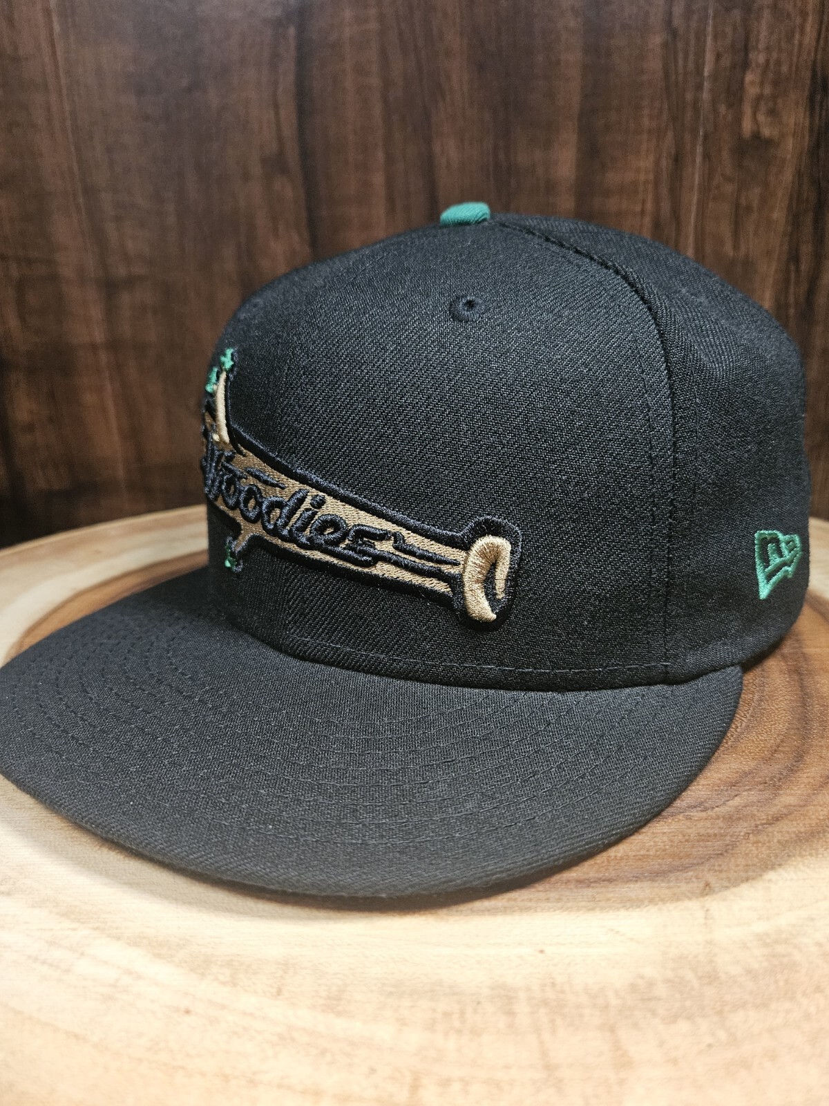 Down East Wood Ducks New Era 59Fifty Fitted Hat Size 7 5/8 MLB Minor League Baseball Cap