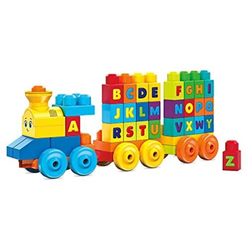 Mega Bloks First Builders ABC Musical Train 50-piece Big Building Blocks Toy Set - Picture 2 of 3