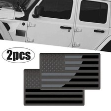 2x 3d Us American Flag Car Sticker Metal Emblem Badge Decal Exterior Accessories