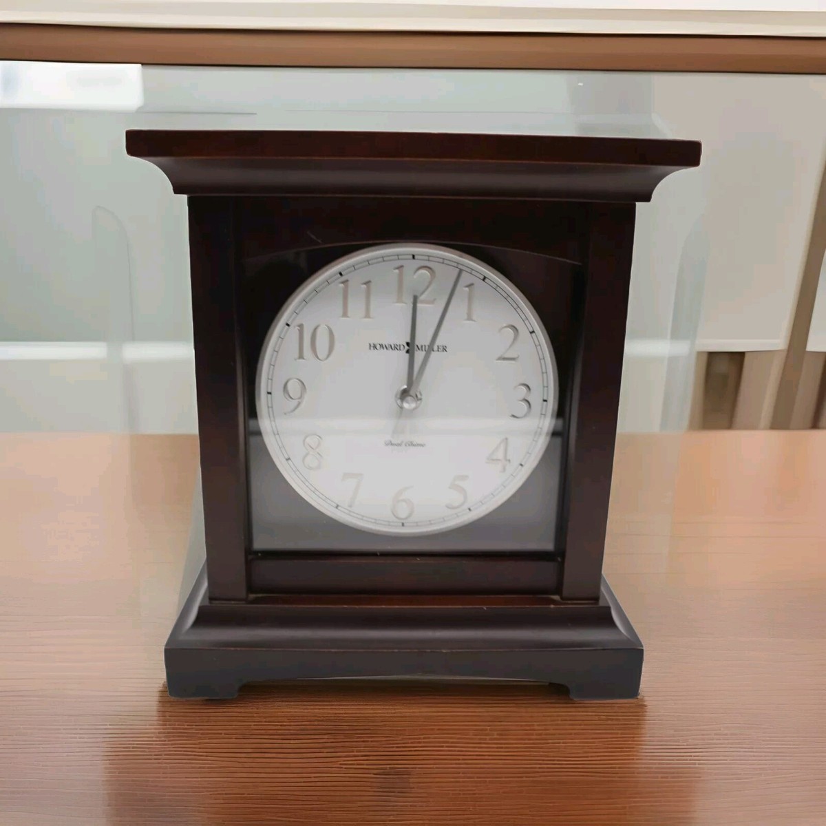 Room Decor Vmarketingsite Mantel Clocks For Living Room, Battery Operated,  Silent Wood Table Clock With Wall Clock