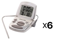 Taylor Digital Cooking Thermometer Probe Kitchen Timer Easy To Read (6-pack) on sale Taylor Digital Cooking Thermometer Probe Kitchen Timer Easy To Read (6-pack) on sale