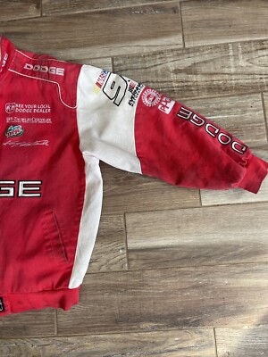 Vintage JH Designs Kasey Kahne Dodge Nascar Racing Jacket Size XL
