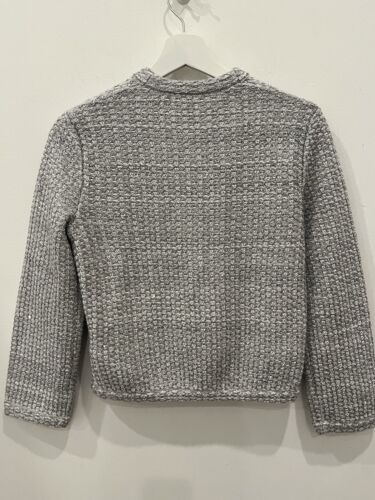 Chaqueta de tweed plateada metálica Maje talla 1 talla pequeña S de Estados Unidos - Imagen 2 de 9