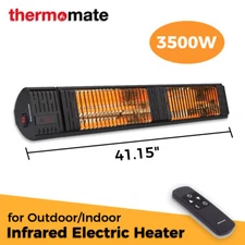thermomate Electric Patio Heater 3kW Carbon Fiber Outdoor/Indoor Radiant Heating
