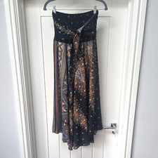 Banjamath Dress Womens Medium Multicoloured Strapless Patterned Gypsy Boho Style